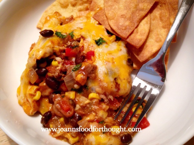Mexican Casserole plated