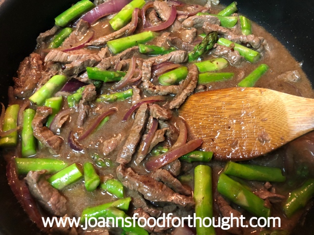 Asparagus beef in black bean sauce 10
